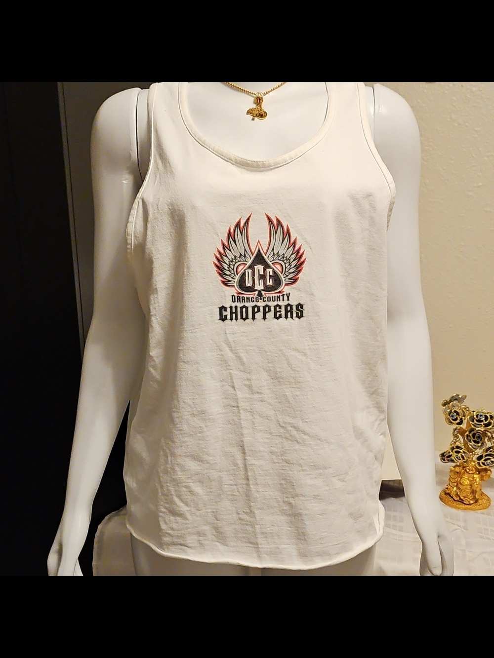 Orange County Choppers White Logo Tank Top